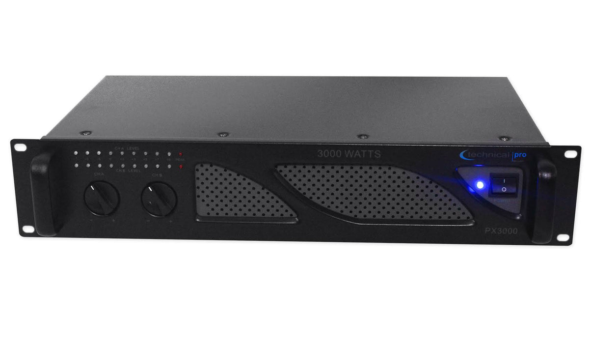 3000W 2-Ch. Power Amplifier with Headphones D74087