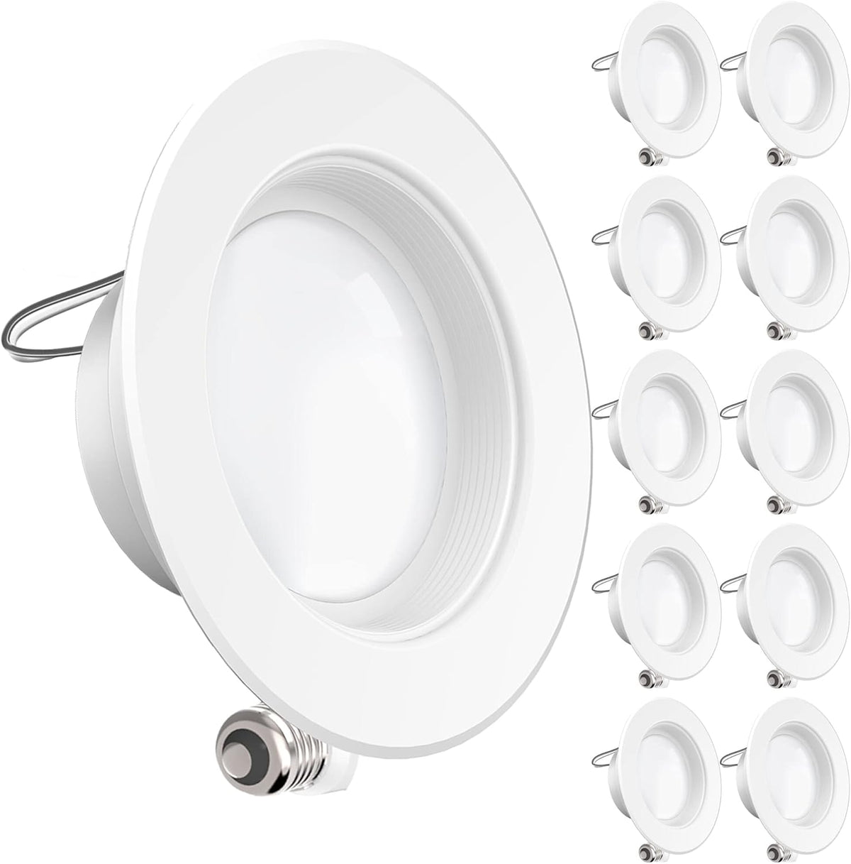 10 Pack 4 Inch LED Can Lights Retrofit Recessed Lighting J9869