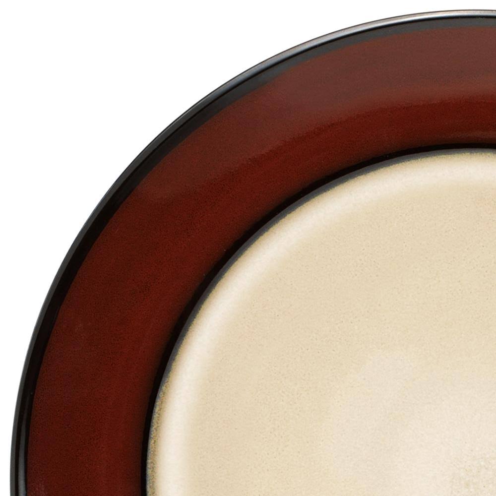 Red Round Dinner Plates Set of 4 N3583