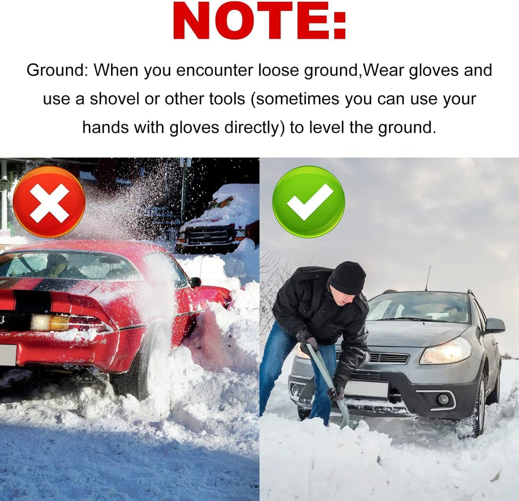 Tire Traction Mats Portable for Snow Ice Mud and Sand 2PCS 27.6in I232