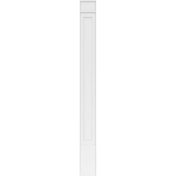 Flat Panel PVC Pilaster with Decorative Capital & Base (Pair) K627820