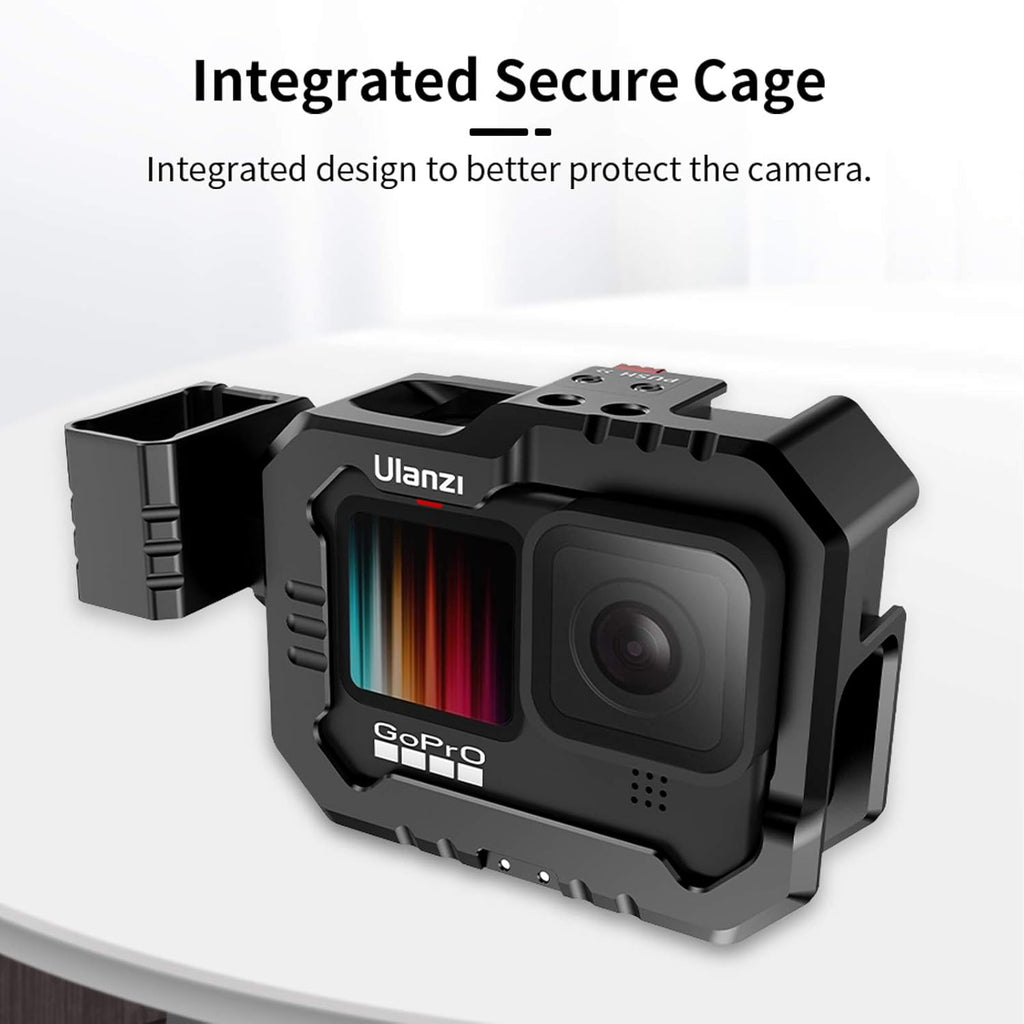 Aluminum Video Case with Cold Shoe Mount for Gopro 9/10 M673000