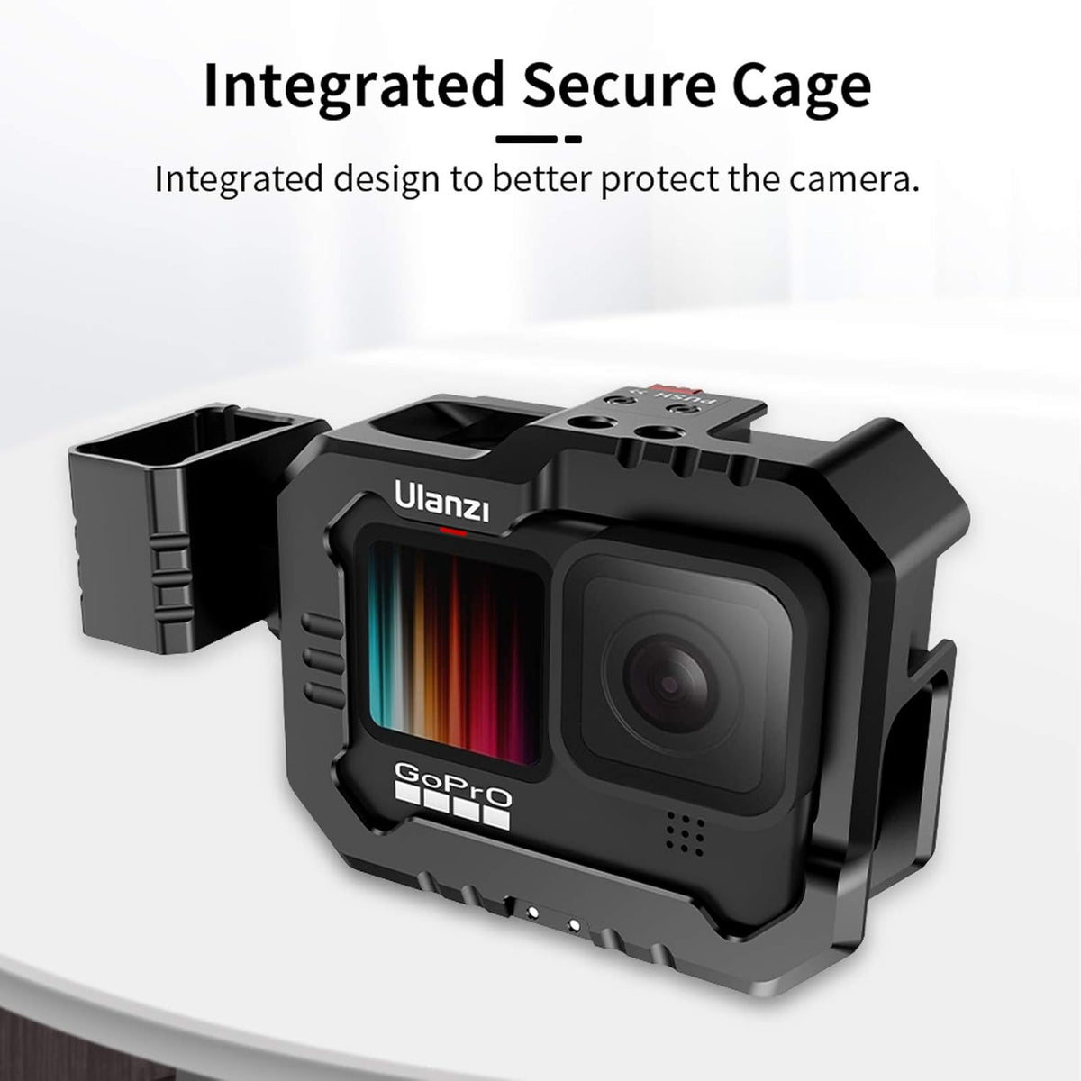 Aluminum Video Case with Cold Shoe Mount for Gopro 9/10 M673000
