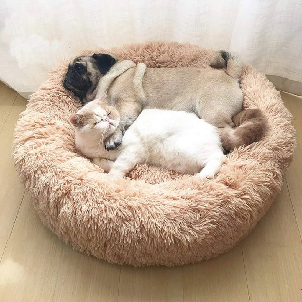 Shag Donut Cuddler Pet Bed D3260
