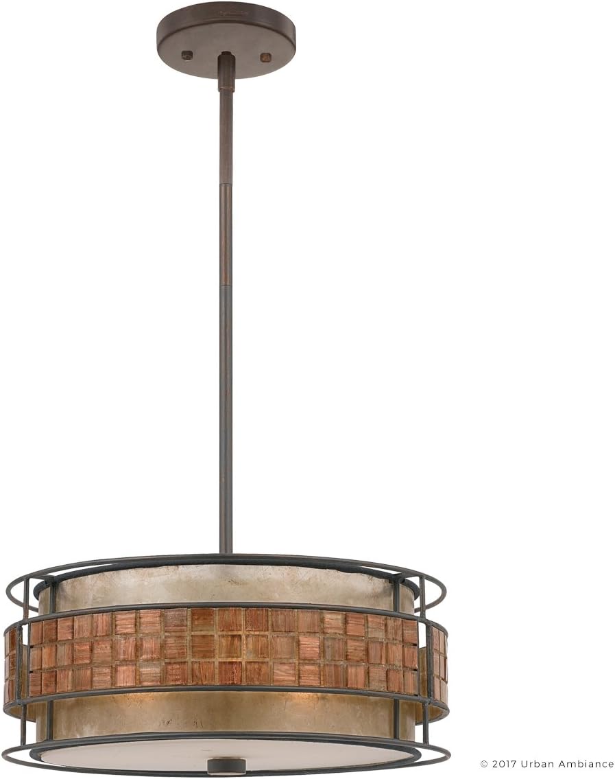 Art Deco Chandelier with Mosaic Tile Shade A4008