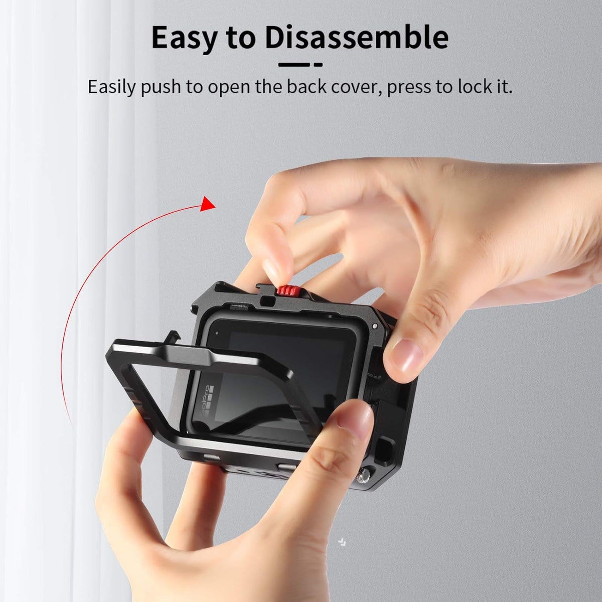 Aluminum Video Case with Cold Shoe Mount for Gopro 9/10 M673000
