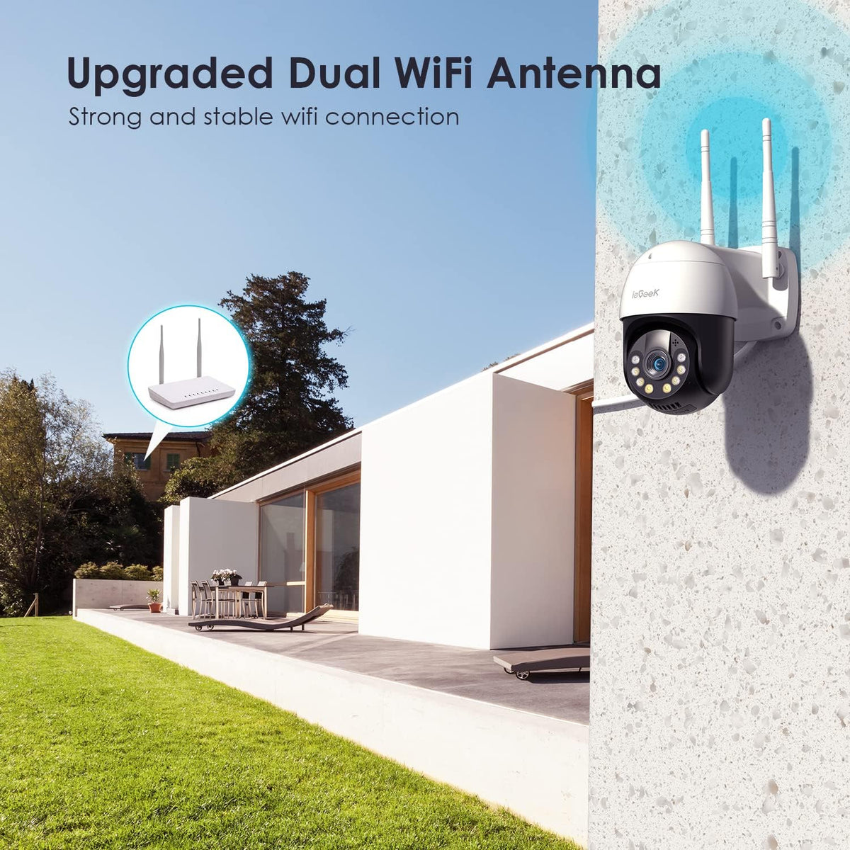 1080P HD Full Color Night Vision Wireless WiFi Security Camera S5339