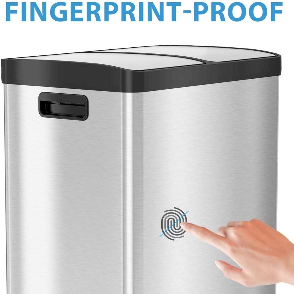 16 Gallon Stainless Steel Step Trash Can X681