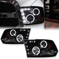 Black Smoked LED Projector Headlights Assembly E46811