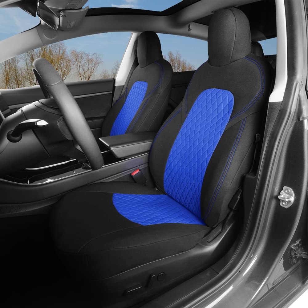 Gray and Black Car Seat Covers Set P9955