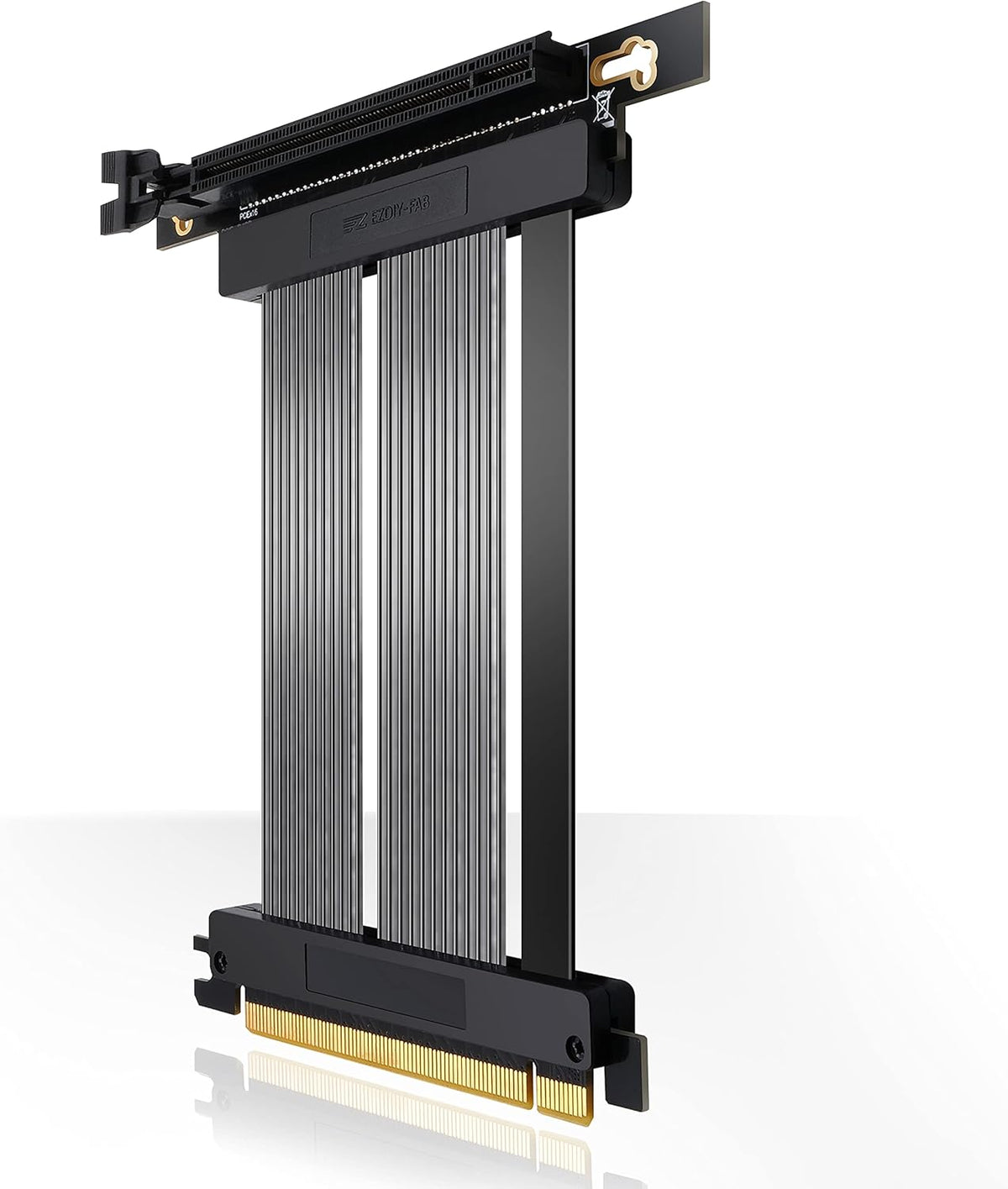 PCIE 4.0 16x Riser Cable GPU Extension Card Right Angle Connector A8636