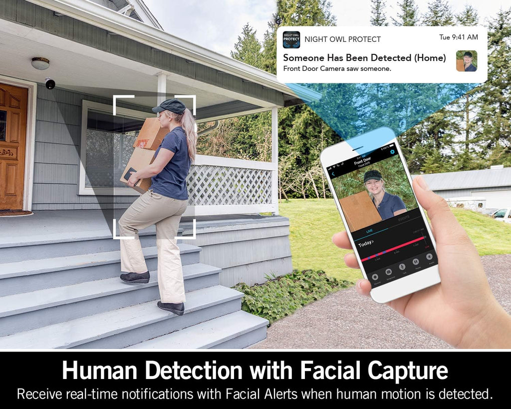 1080p HD Wi-Fi Indoor/Outdoor Camera with Night Vision, 2-Way Audio, 2-Pack J813919