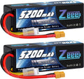 3S Lipo Battery 5200mAh 11.1V 80C with XT60 Connector Hard Case (2 Pack) F694336