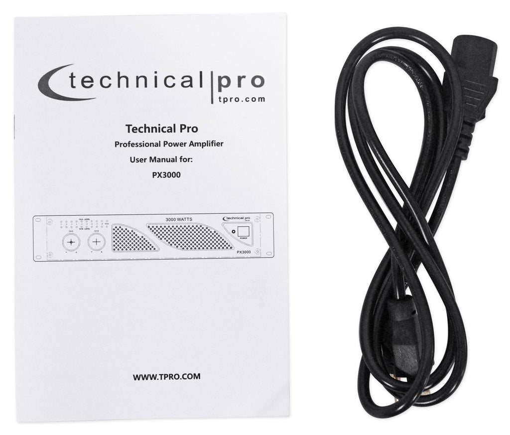 3000W 2-Ch. Power Amplifier with Headphones D74087