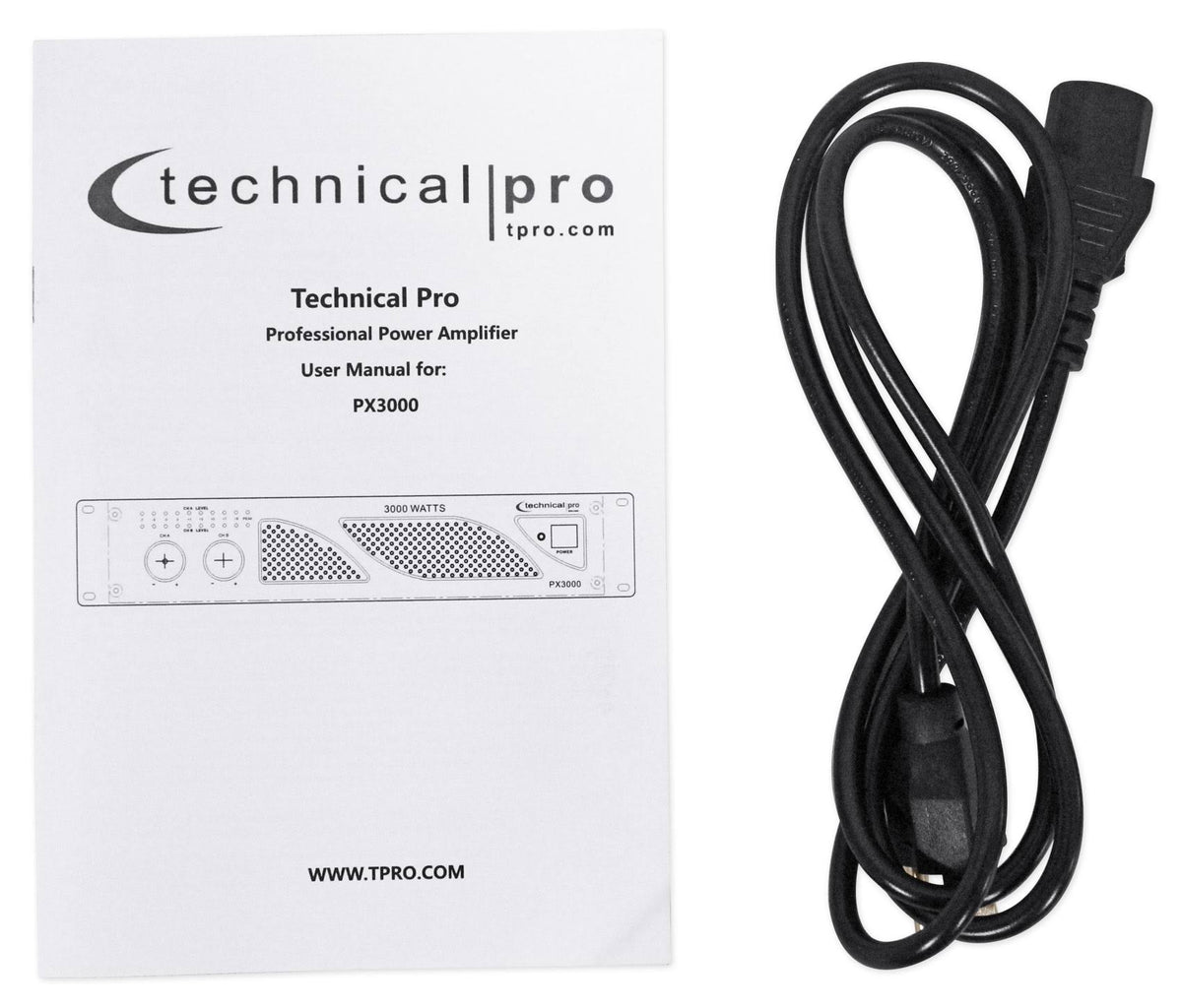 3000W 2-Ch. Power Amplifier with Headphones D74087