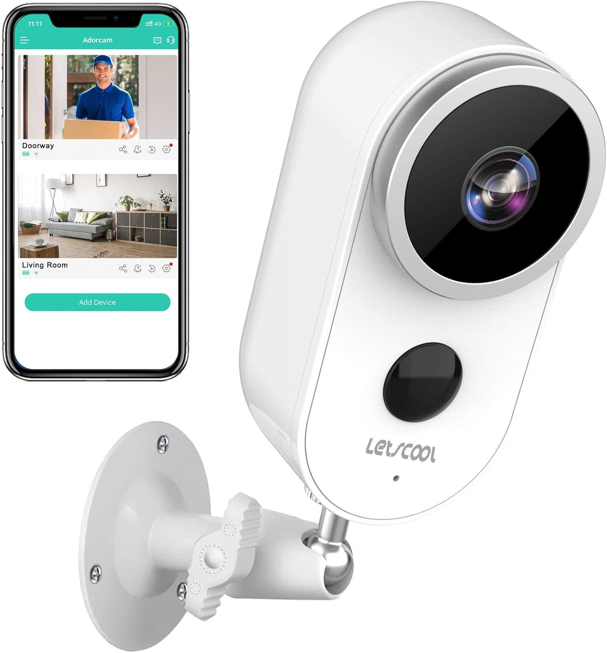 Wireless 1080P Rechargeable Battery WiFi Security Camera K207