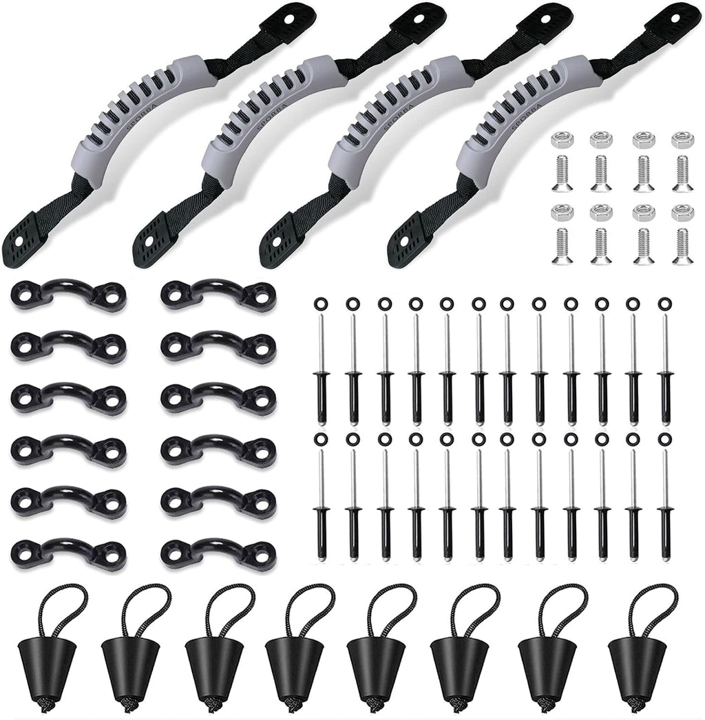 Kayak Carry Handle 4 Pcs with Screws and Plugs A4717