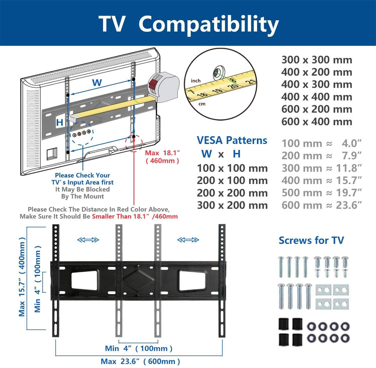 Universal Swivel TV Stand for 40-80 inch TVs V587