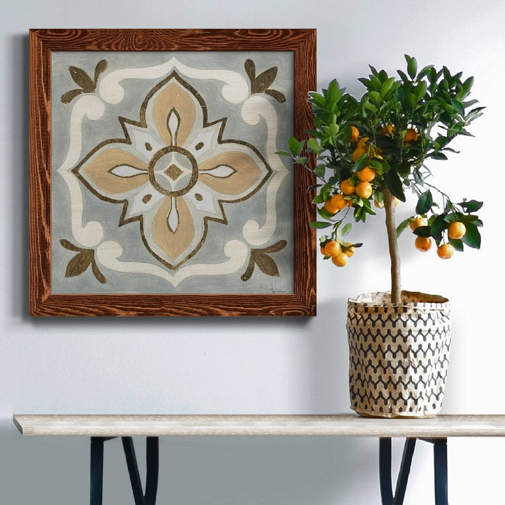 Framed Canvas 17x17 Grey E78691