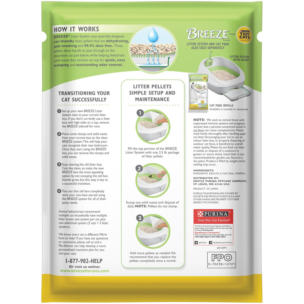 Cat Litter Pellets Refill, 3.5 lbs., Case of 6 Q7146