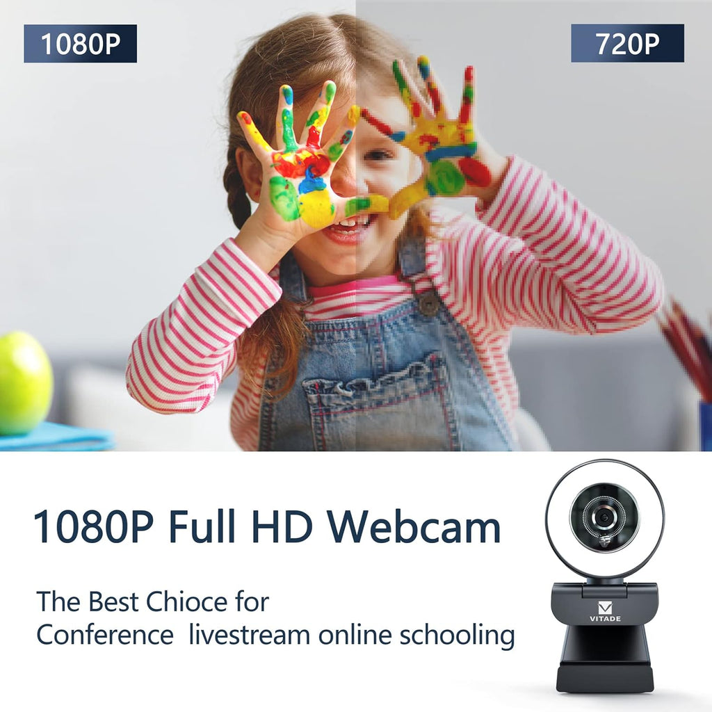 Streaming Webcam with Ring Light P434