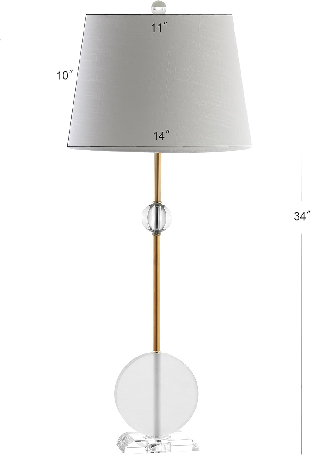 Crystal Metal LED Table Lamp Set of 2 J2424