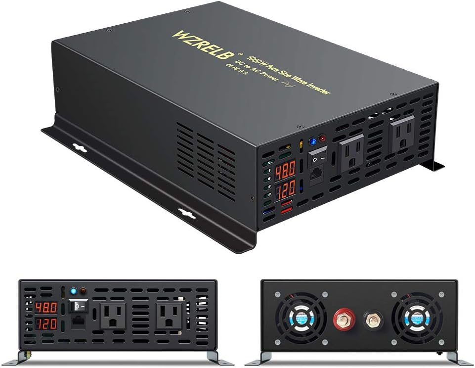 1500W 12V Pure Sine Wave Power Inverter with Remote Controller N75431