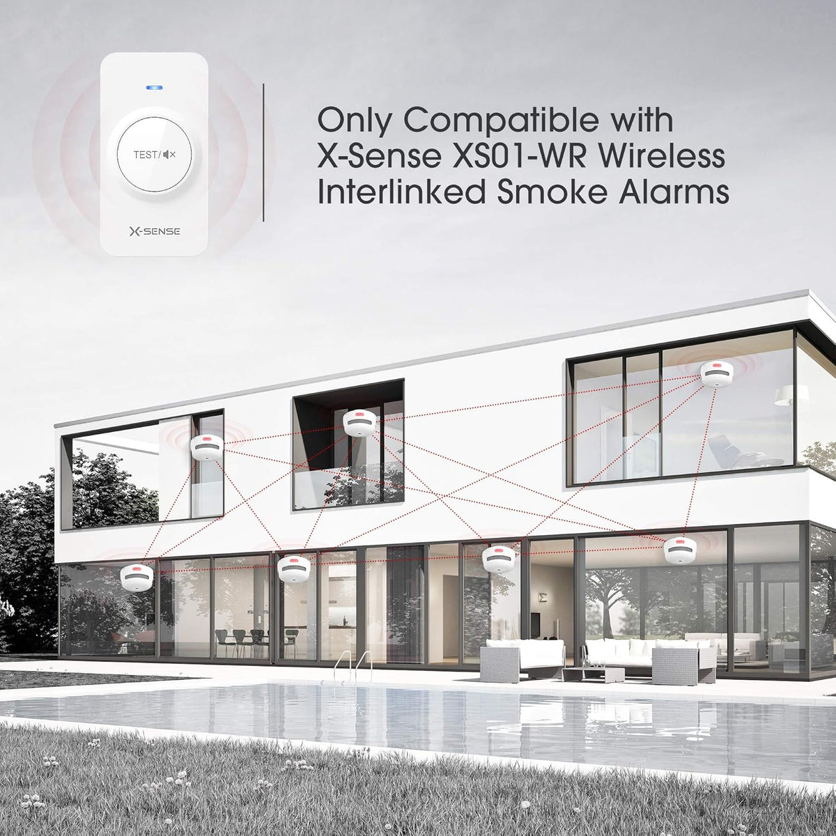 Remote Controller for Wireless Smoke & Carbon Monoxide Detector Alarms S859