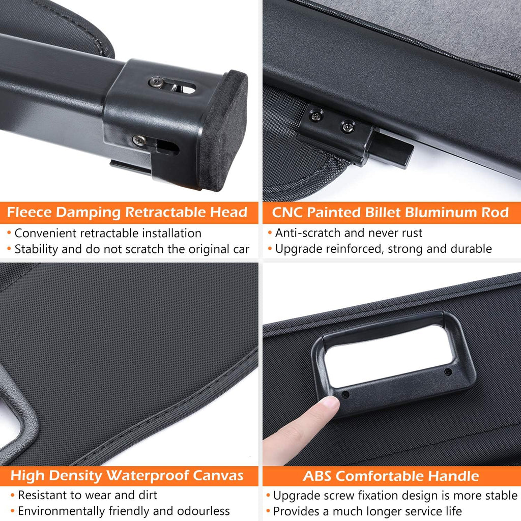 Retractable Waterproof Trunk Cargo Cover W824400