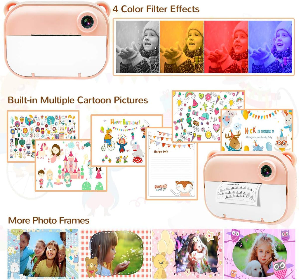 Kids Instant Print Camera with 2.4” HD Screen C296531