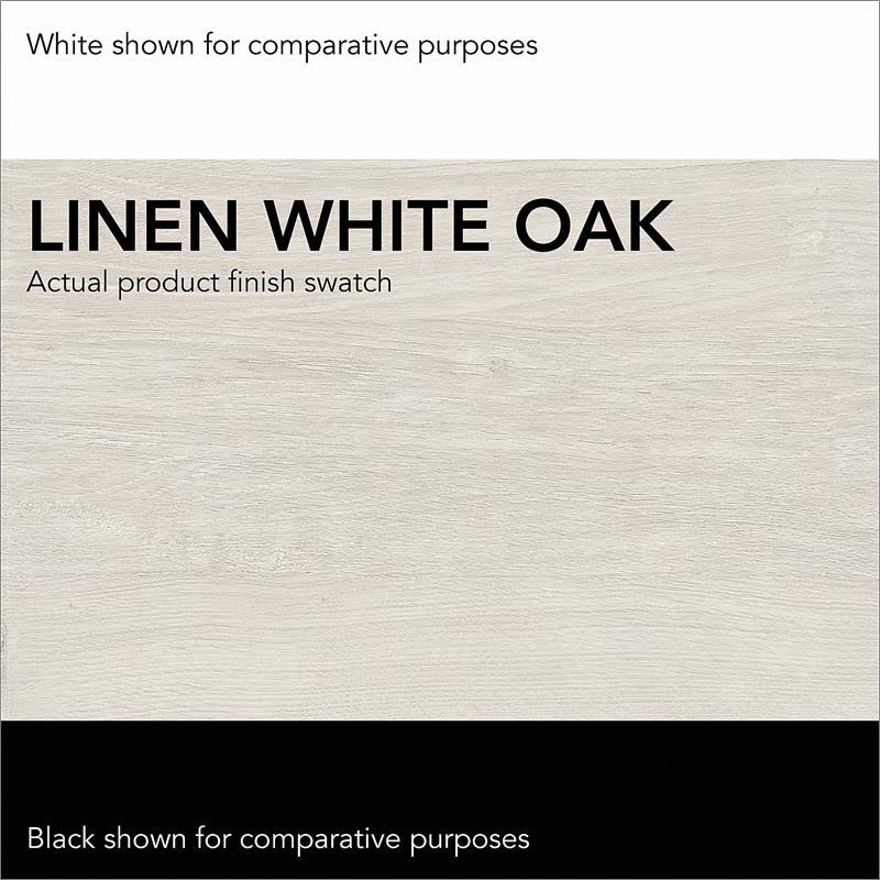 Linen White Oak Engineered Wood Bathroom Storage Set D635005