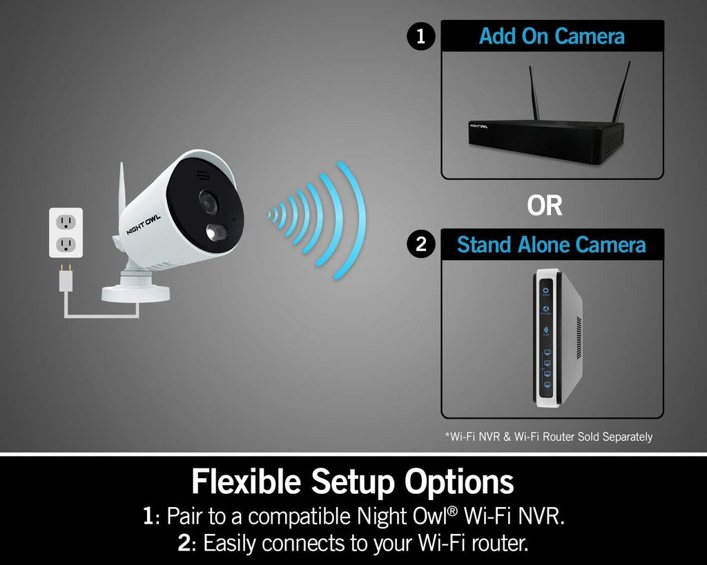 1080p HD Wi-Fi Indoor/Outdoor Camera with Night Vision, 2-Way Audio, 2-Pack J813919