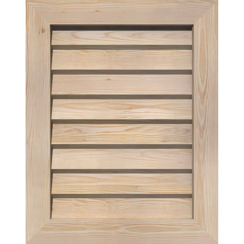 Vertical Gable Vent Unfinished Non-Functional F7245