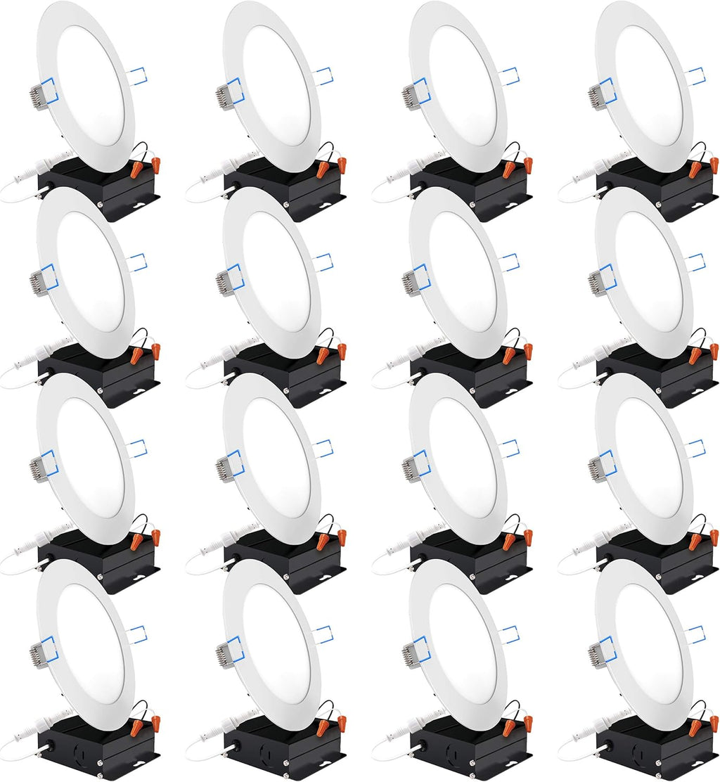 16 Pack 4 Inch Ultra Thin LED Recessed Ceiling Lights G3286