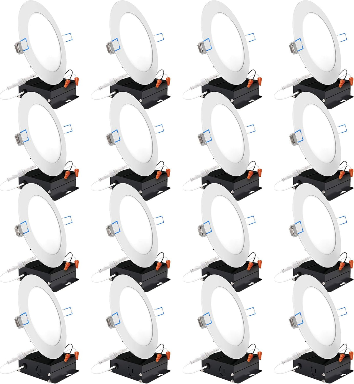 16 Pack 4 Inch Ultra Thin LED Recessed Ceiling Lights G3286