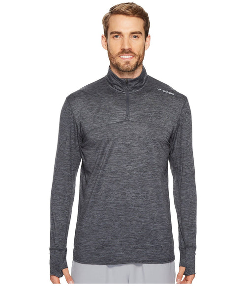 1/2 Zip Heather Asphalt N14507