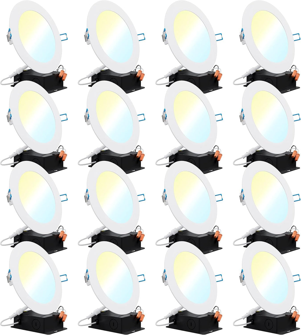 16 Pack 4 Inch Ultra Thin LED Recessed Ceiling Lights G3286