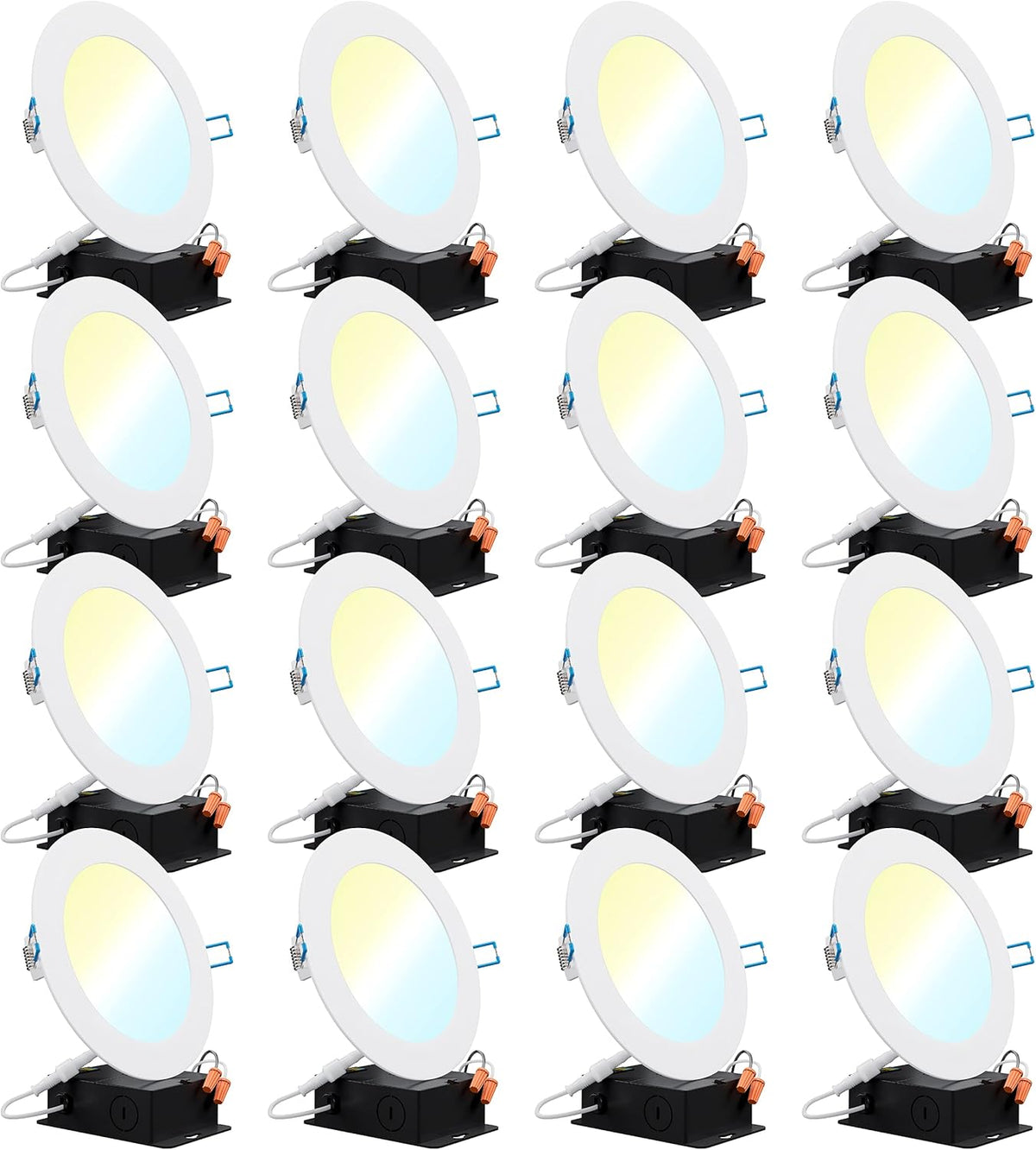 16 Pack 4 Inch Ultra Thin LED Recessed Ceiling Lights G3286