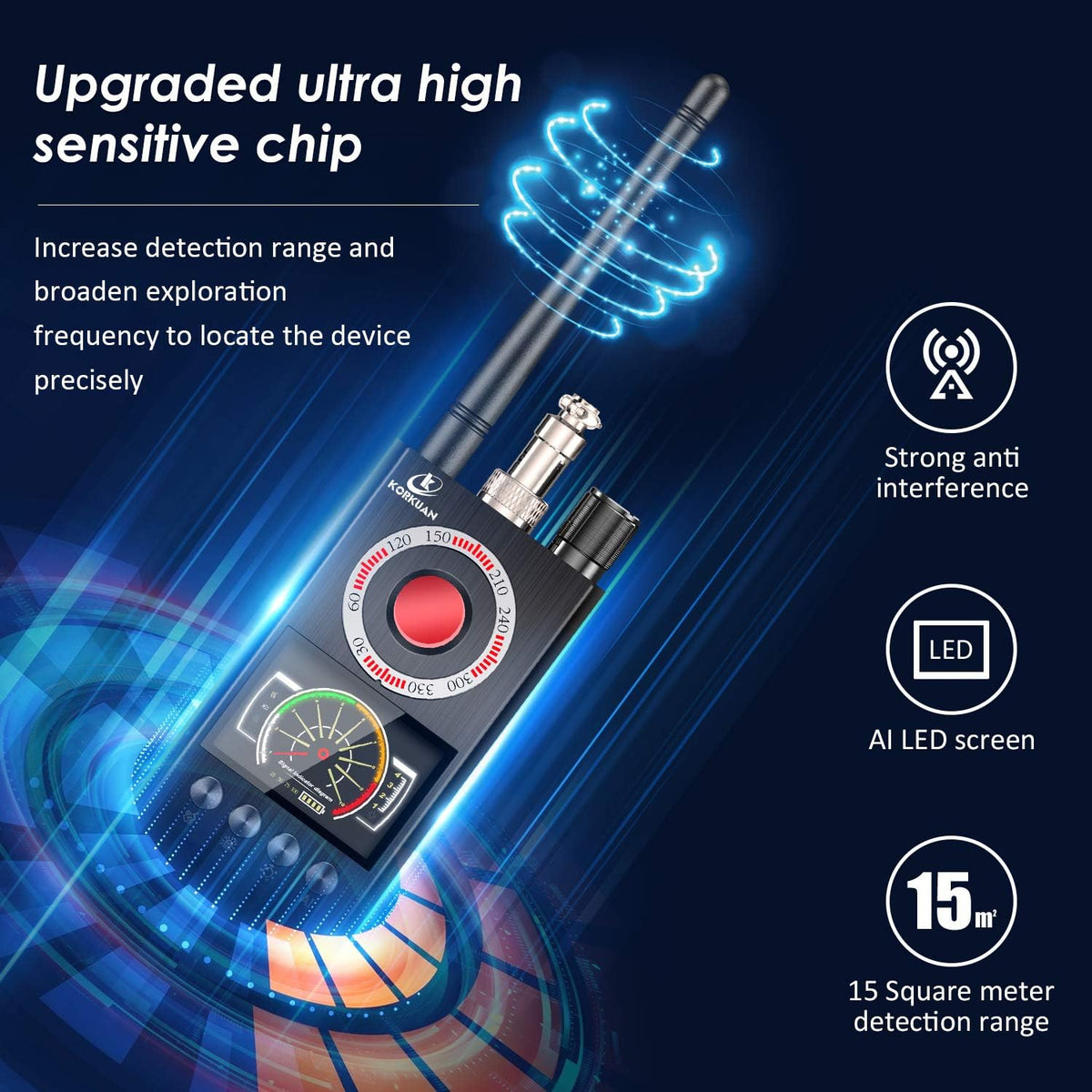 Anti Spy Bug Detector W660