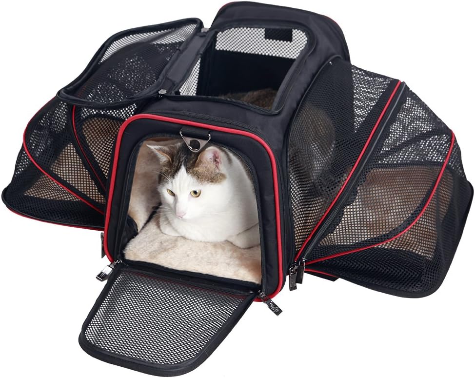 Airline Approved Soft-Sided Pet Travel Carrier with Two Extension Pack of 2 T4867