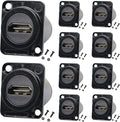 10 Pack HDMI Female to Female 4K Adapter with Cap J262