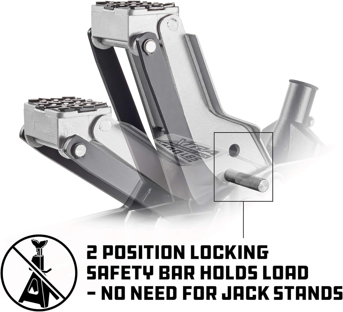 2 Ton Low Profile Floor Jack with Safety Bar F707