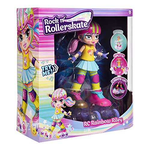Light Up Remote Control Rollerskating Doll P769379