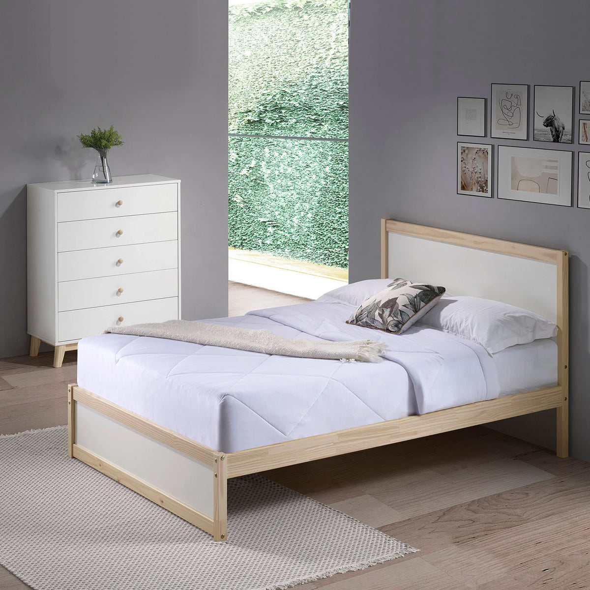 White 5-Drawer Chest A544