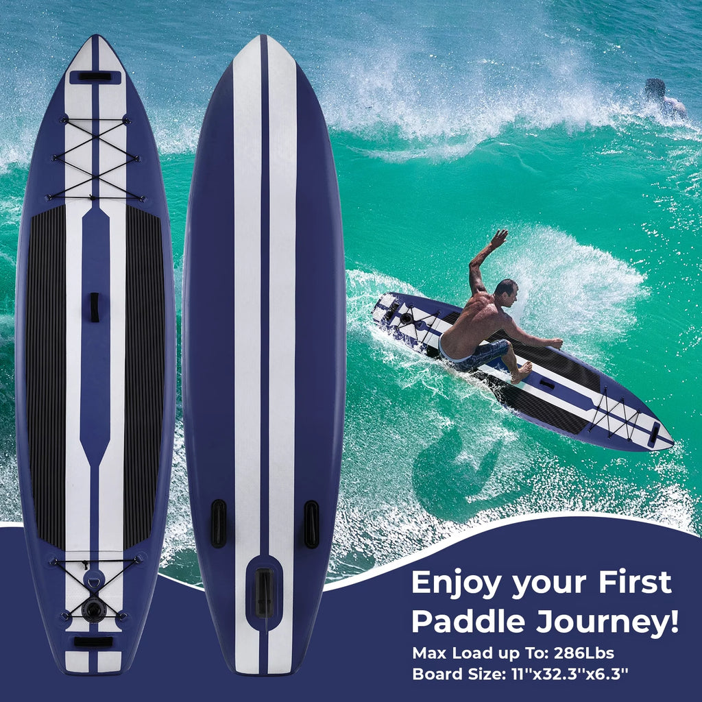 11' Inflatable Stand up Paddle Board with SUP Accessories W700387