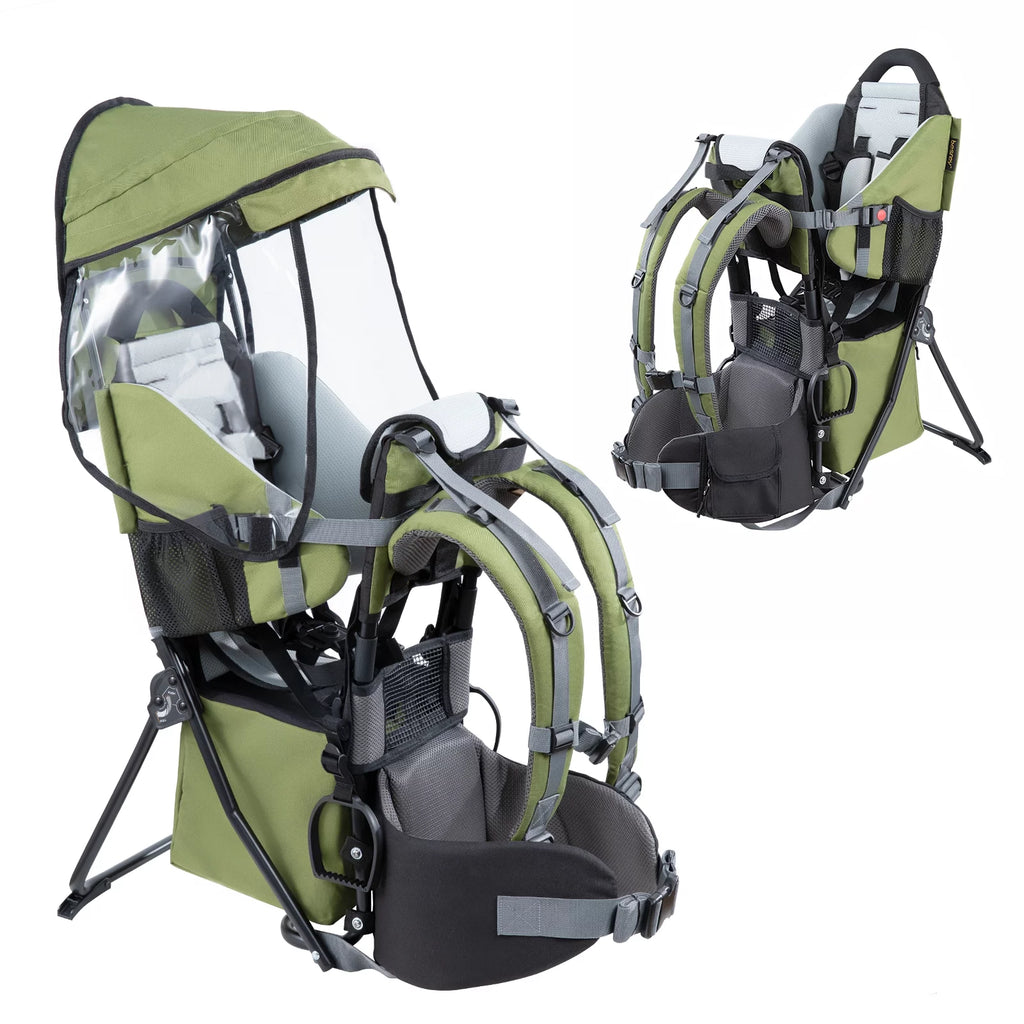 Baby Hiking Backpack Carrier, Waterproof Lightweight Black B759470
