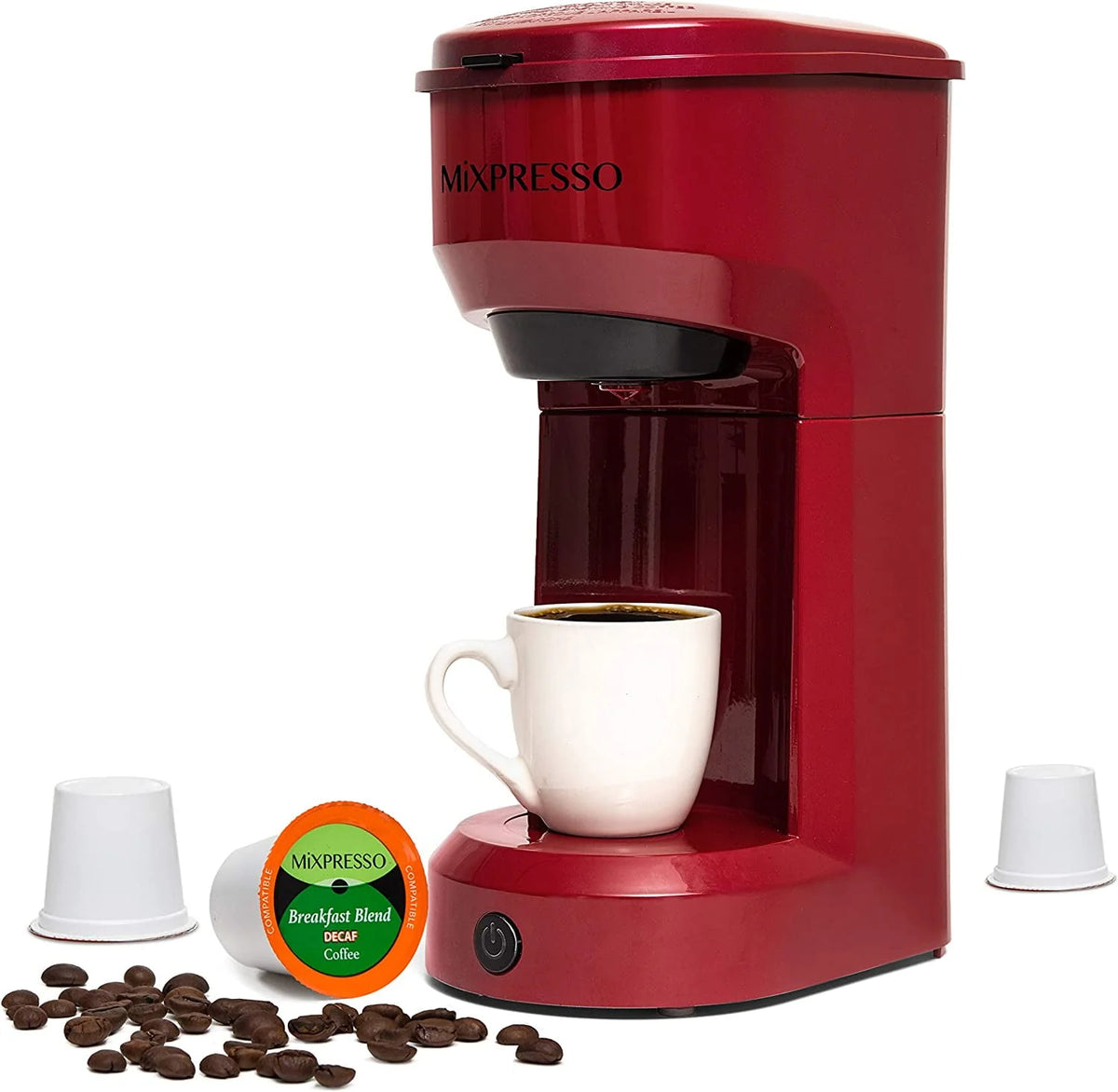 2 in 1 Single Serve Coffee Machine Black 14 Oz X7543