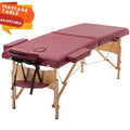 Adjustable Folding Portable Massage Table with Carry Case, Black X6459