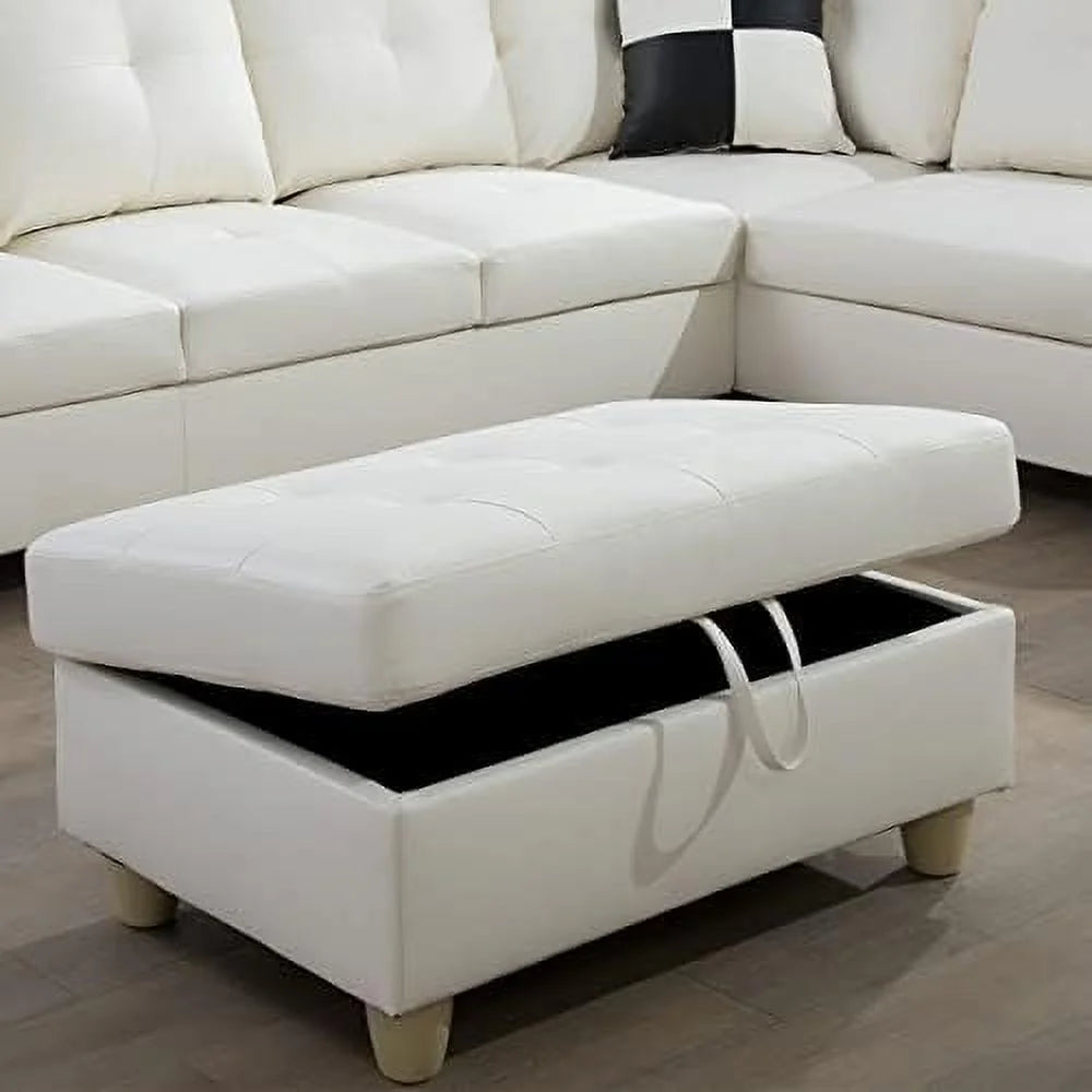 Leather Ottoman B693306