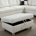 Leather Ottoman B693306
